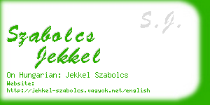 szabolcs jekkel business card